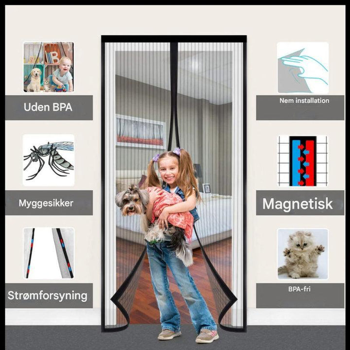 Magnetisk skærmdør – Håndfri insektbarriere