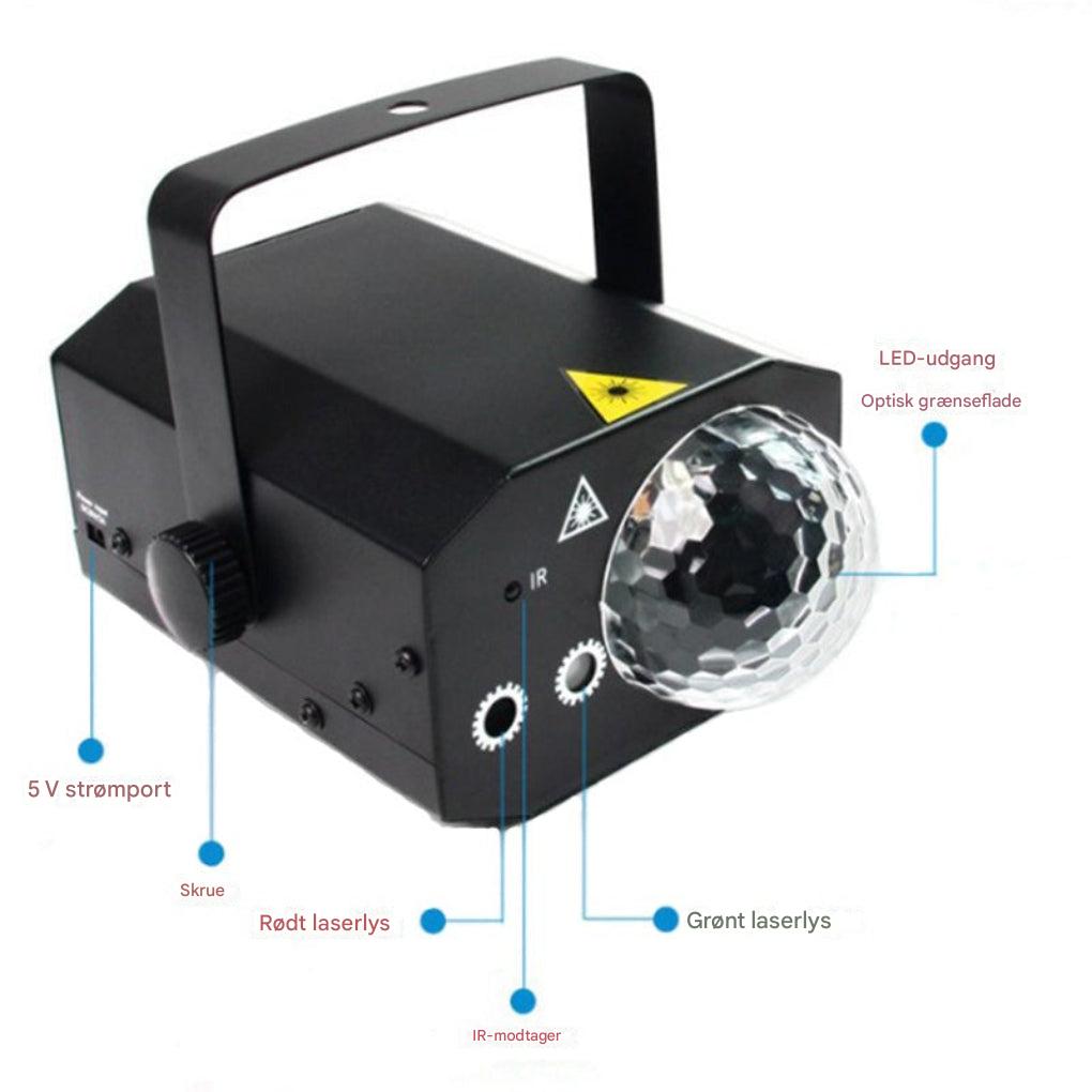 2-i-1 laserdiskolys