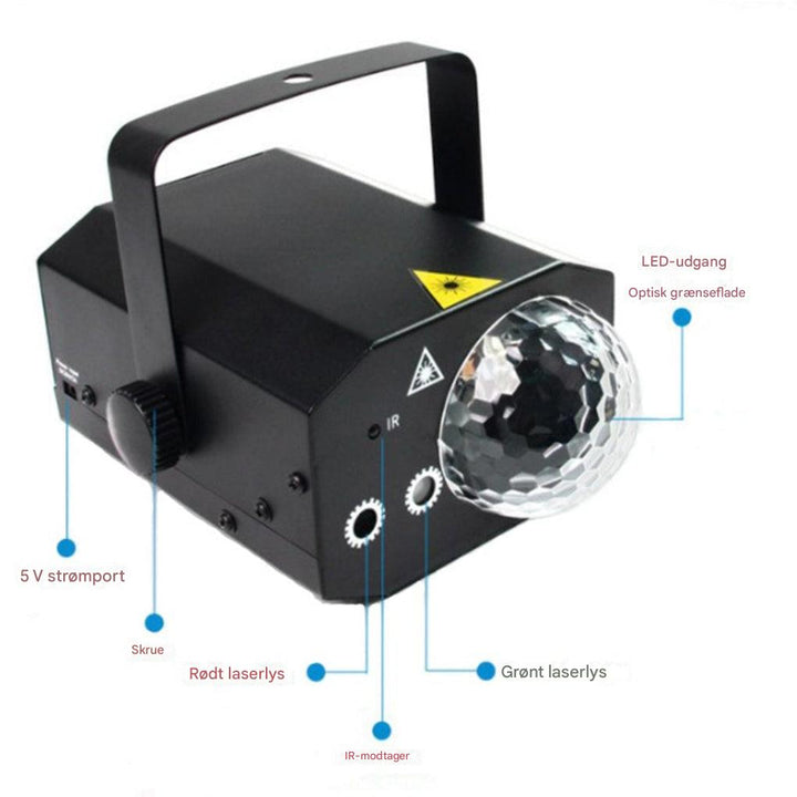 2-i-1 laserdiskolys