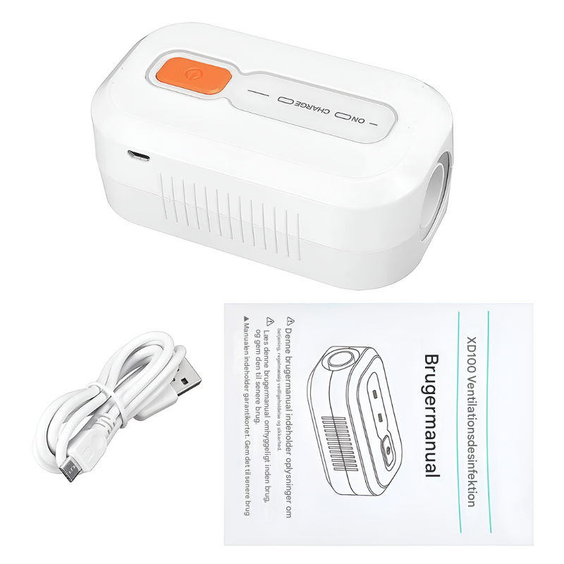 Bærbar CPAP-renser og -desinfektionsmiddel