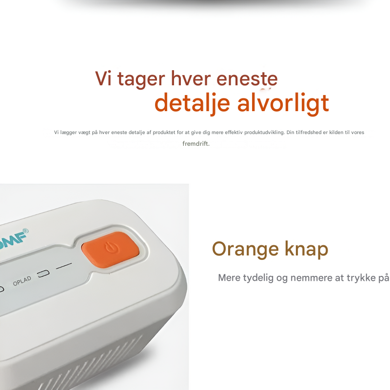 Bærbar CPAP-renser og -desinfektionsmiddel