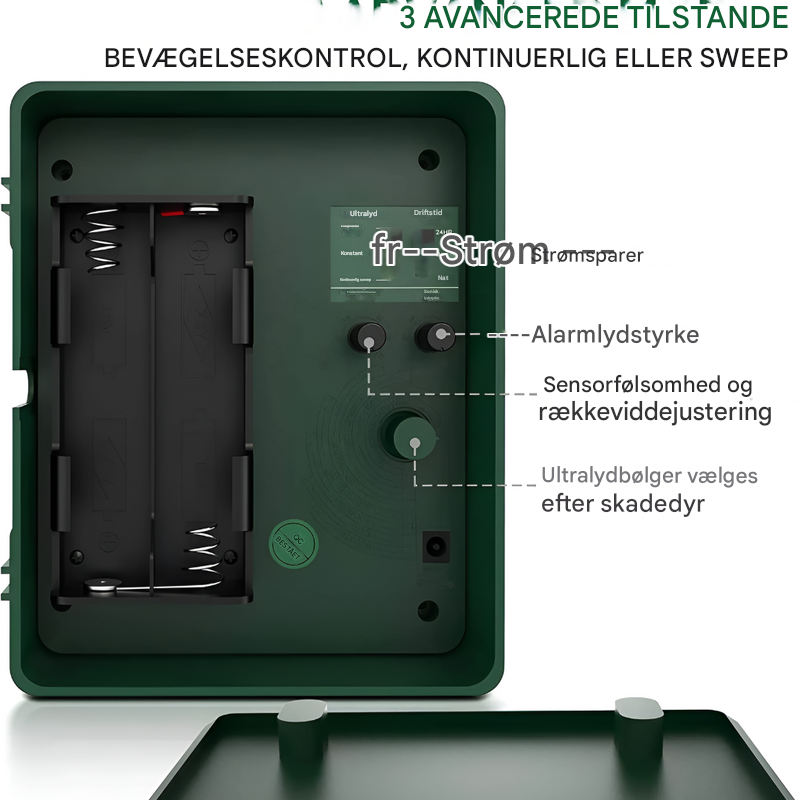 Spætte-ultralydsafskrækker til effektiv fuglebekæmpelse