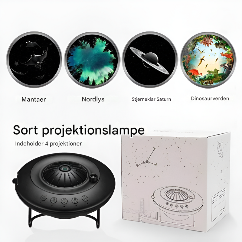 Galakseprojektor med planetariumeffekter