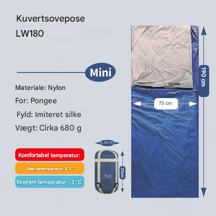 Kompakt sovepose