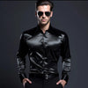 Mænds Skinnende Business-Style-Shirt