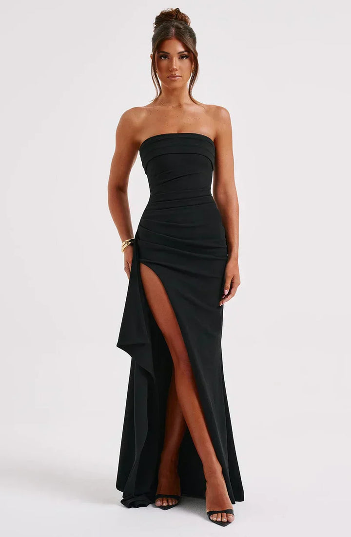 Kvinder er Off-Shoulder Snoet Maxi Kjole