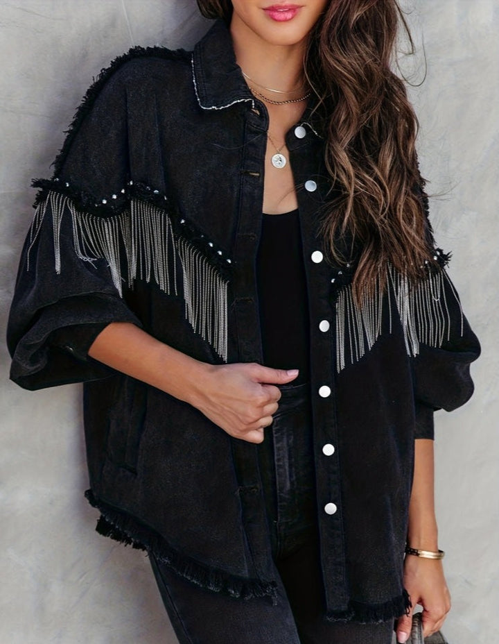 Zara | Cowgirl-stil denimjakke-Modiva