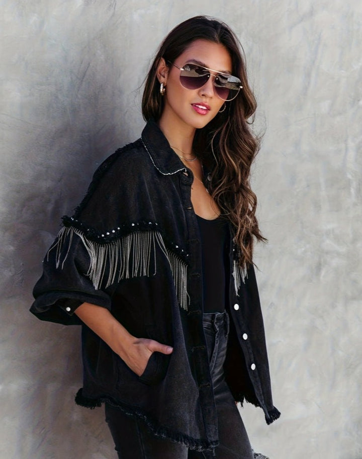 Zara | Cowgirl-stil denimjakke-Modiva
