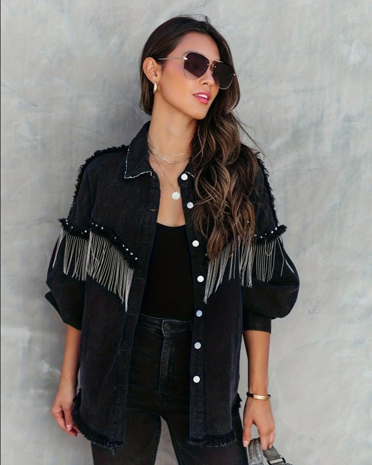 Zara | Cowgirl-stil denimjakke-Modiva